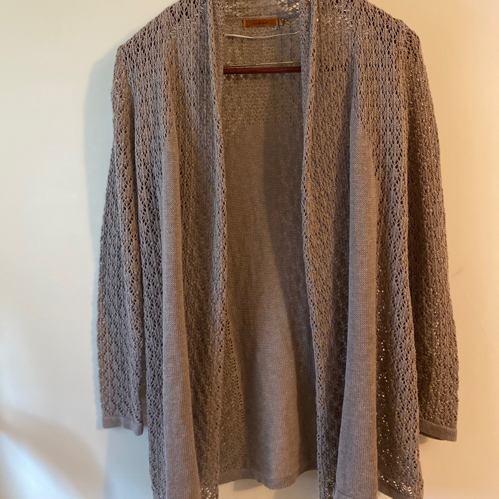 Belladini open cardigan size Large knitted brown